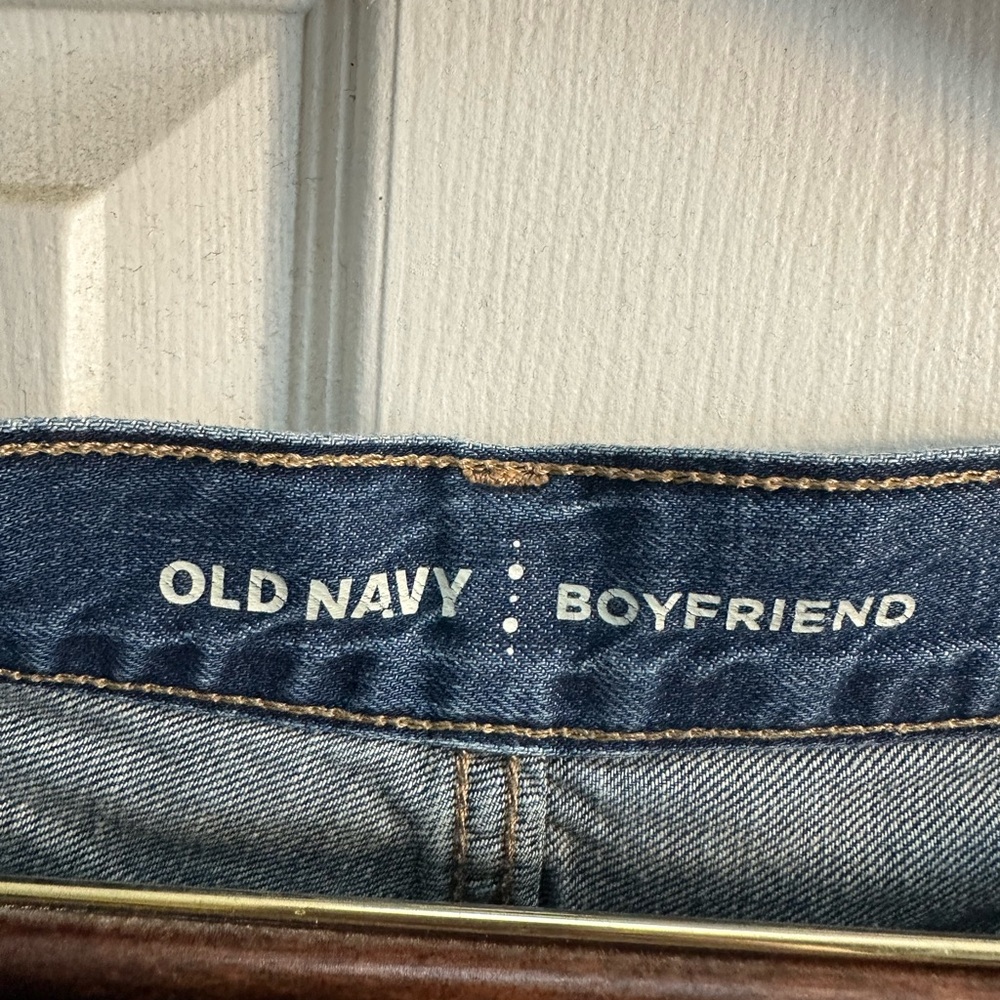 Old Navy Women's Distressed Blue Jean Shorts - Picture 2 of 3
